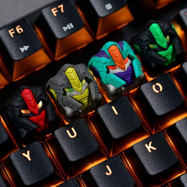 Gundam Keycaps 1 Piece Mechanical Keyboard Resin Key Cap Anime Keycaps