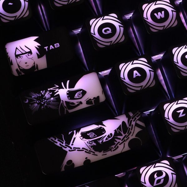 1 set high end backlit keycap for mechanical keyboard black hole coating key cap for Corsair 2 - Anime Keycaps