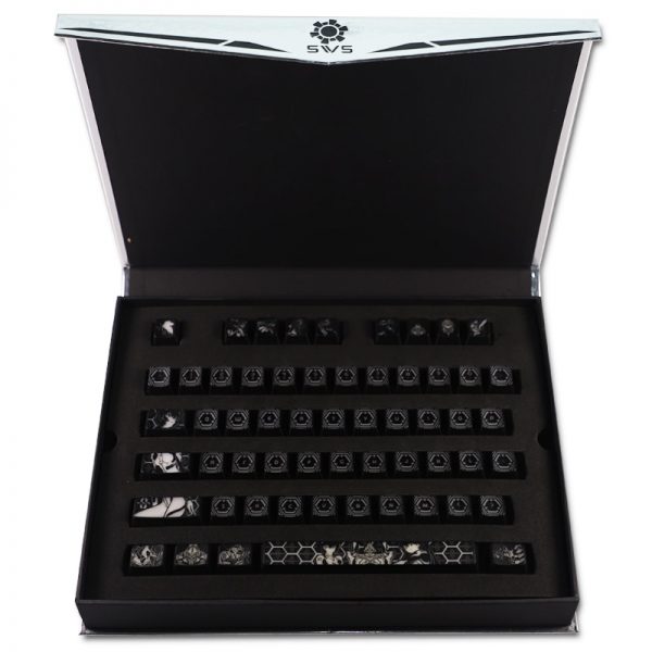1 set high end backlit keycap mechanical keyboard black hole coating key cap for EVA Corsair 3 - Anime Keycaps