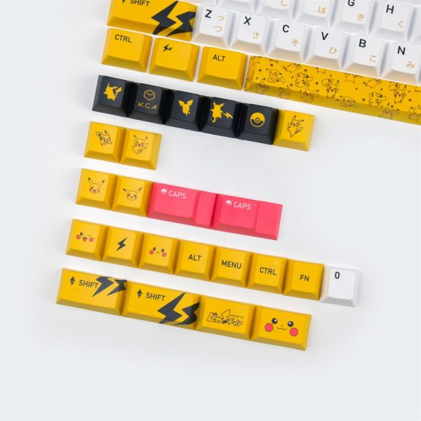 128 Keys set PBT 5 Sides Dye Sublimation Keycaps For MX Switch Mechanical Keyboard Gaming Key 4 - Anime Keycaps