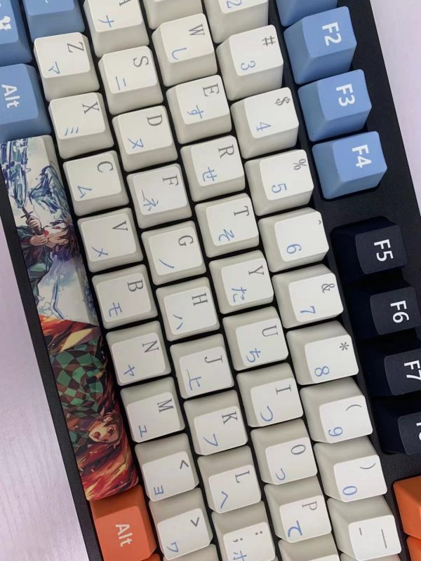 Anime Hot Swap RGB Mechanical Keyboard Customized PBT Sublimation Keycaps OEM Purple Silver Blue Brown Switches 3 - Anime Keycaps