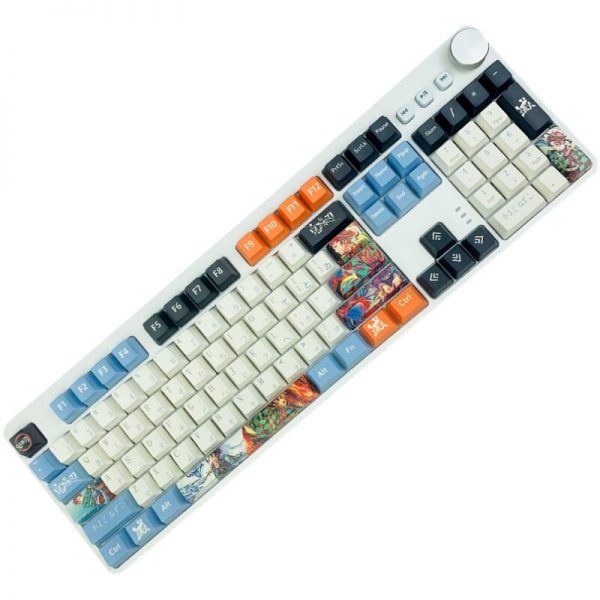 Anime Hot Swap RGB Mechanical Keyboard Customized PBT Sublimation Keycaps OEM Purple Silver Blue Brown Switches 5 - Anime Keycaps