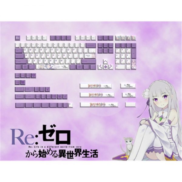 Anime Theme Keycaps 140 keys PBT Sublimation Anime Keycaps Mechanical keyboard Caps Cherry Profile Key Cap 2 - Anime Keycaps