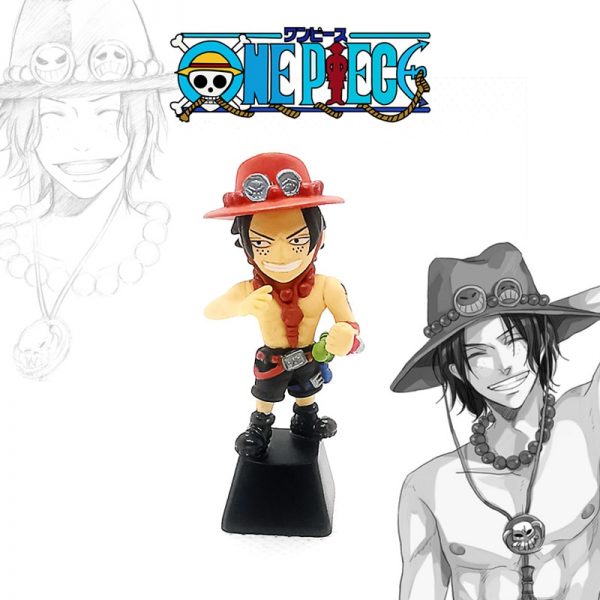 Customized Resin keycaps for Mechanical Keyboard Key Caps For ONE PIECE Luffy Resin Keycap - Anime Keycaps