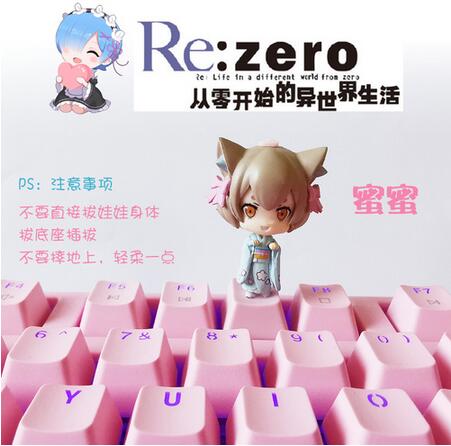 DIY Key cap Re Life in a different world from zero mechanical keyboard keycap personality design - Anime Keycaps