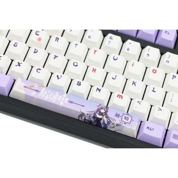 Genshin Impact Keqing Keycap PBT Sublimation Keycap Mechanical Keyboard Game Theme Keyboard Cap 2 - Anime Keycaps