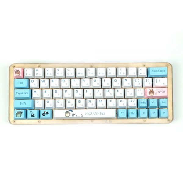 Japanese Character Totoro Design Keycaps For Cherry Mx Switch Mechanical Gaming Keyboard Modify Blue White PBT - Anime Keycaps