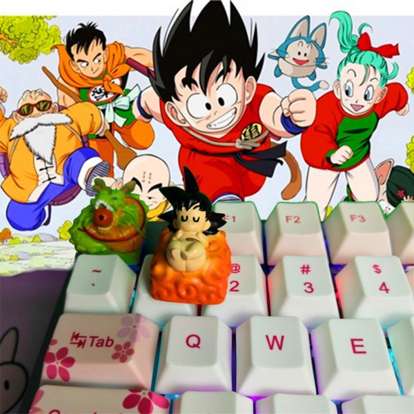 Keycap Anime DIY 3D printing Son Goku key cap mechanical keyboards keycaps for mechanical keyboards Cherry 4 - Anime Keycaps