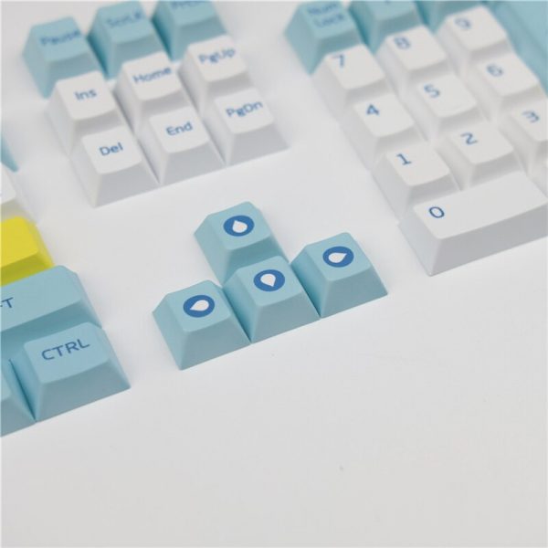 Personalized Squir tle Theme 130 Keys PBT Sublimation Cartoon Anime Keycap For Mechanical Keyboard 4 - Anime Keycaps