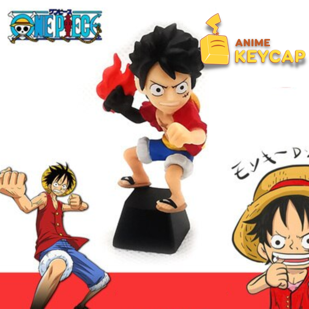 one-piece-keycaps-luffy-ft-fire-fist-ace-resin-keycap