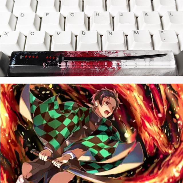 Japan Anime Demon Slayer Artisan Resin Keycaps 6 25u Spacebar Custom Mx Switch Key Caps For 1.jpg 640x640 1 - Anime Keycaps