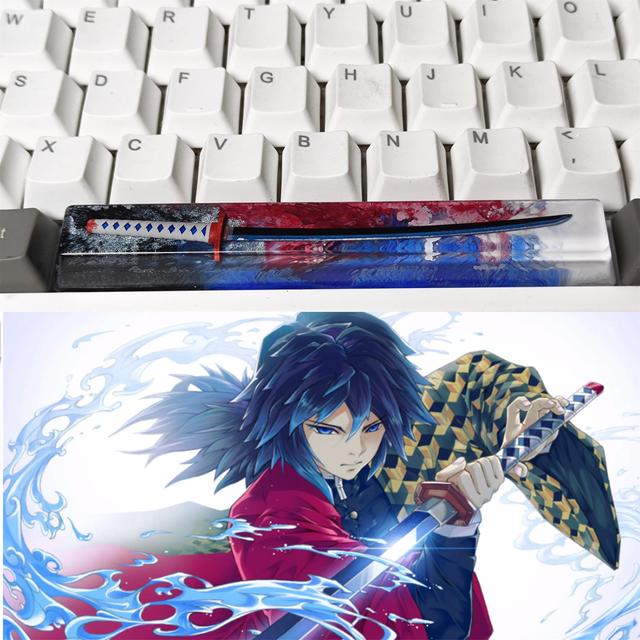 Japan Anime Demon Slayer Artisan Resin Keycaps 6 25u Spacebar Custom Mx Switch Key Caps For 2.jpg 640x640 2 - Anime Keycaps