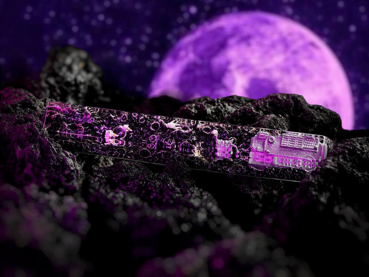 Interstellar Space Keycap, Astronaut Keycap, Resin Galaxy Keycap, Gaming Keycap For Cherry MX Keyboard, Gift for Him