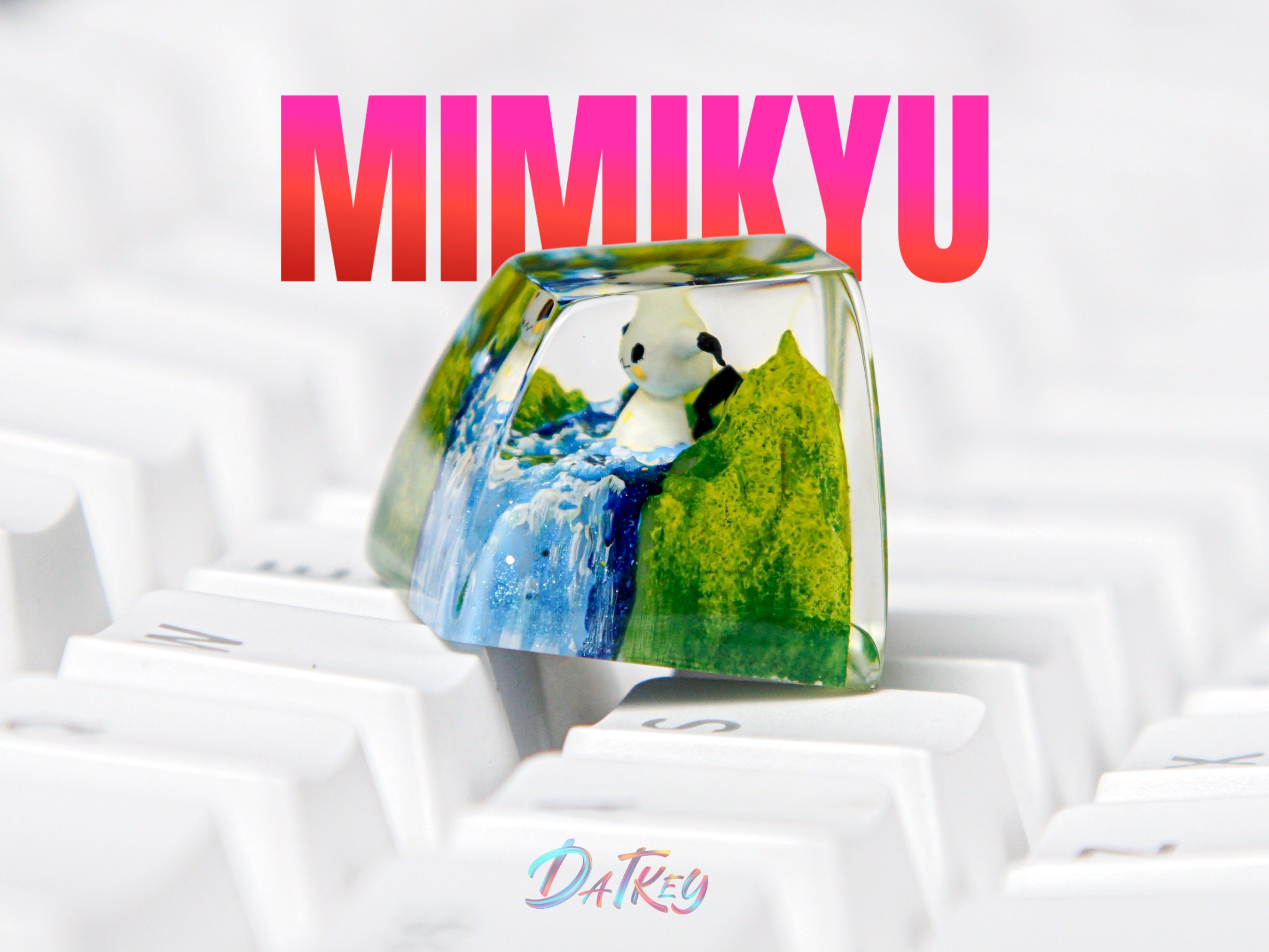 Mimikyu Keycap, Pokemon Keycap, Artisan Keycap, Keycap for Cherry MX Switches Keyboard, Handmade Gift