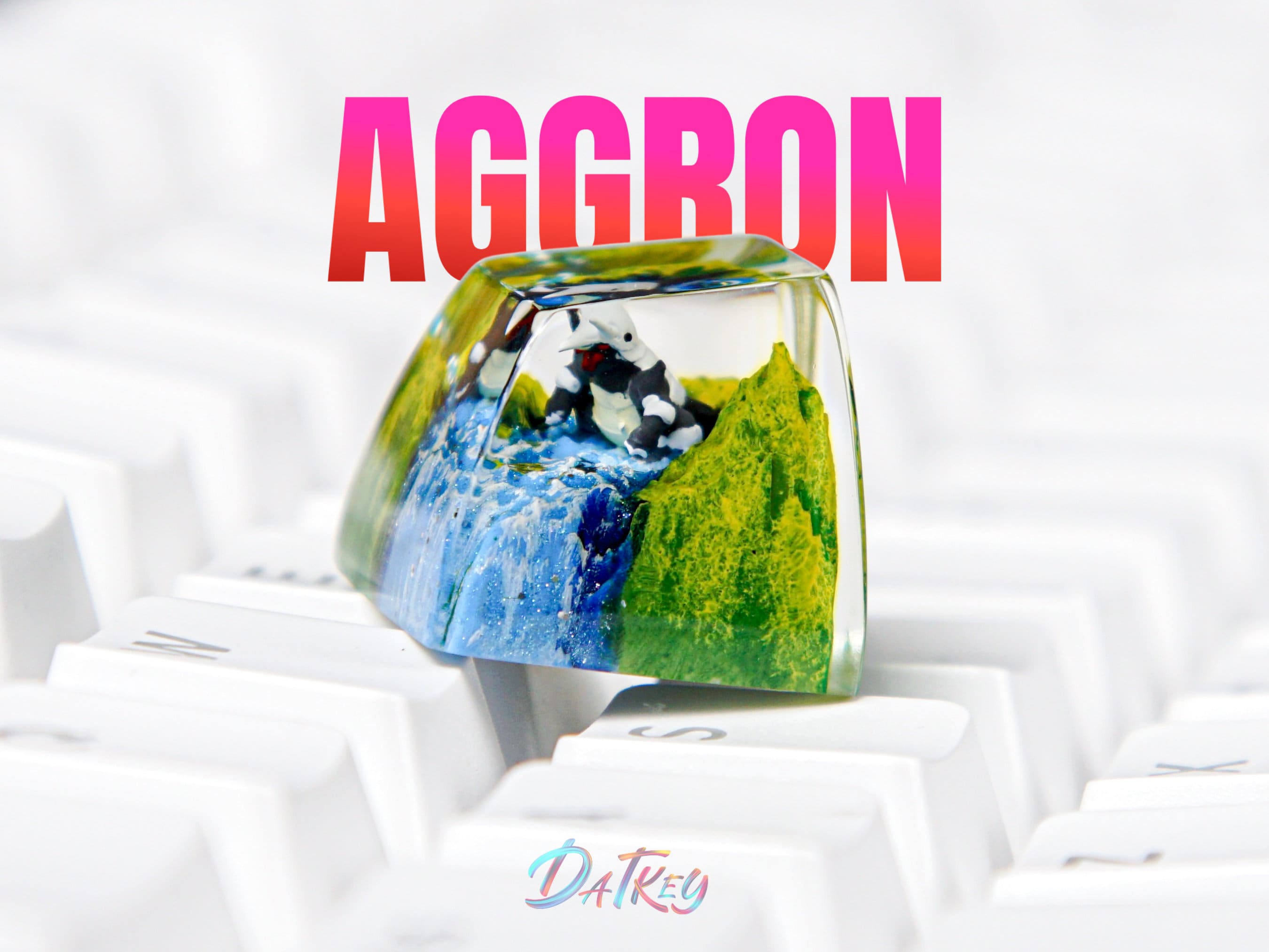 Aggron Keycap, Pokemon Keycap, Artisan Keycap, Keycap For Cherry MX Switches Mechanical Keyboard, Gift for Him