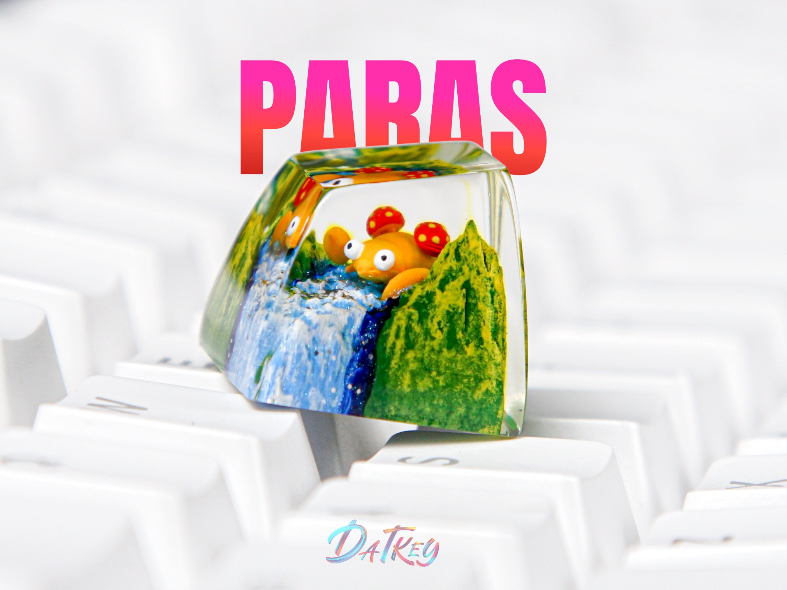 Paras Keycap, Pokemon Keycap, Artisan Keycap, Keycap For Cherry MX Switches Mechanical Keyboard, Gift for Him