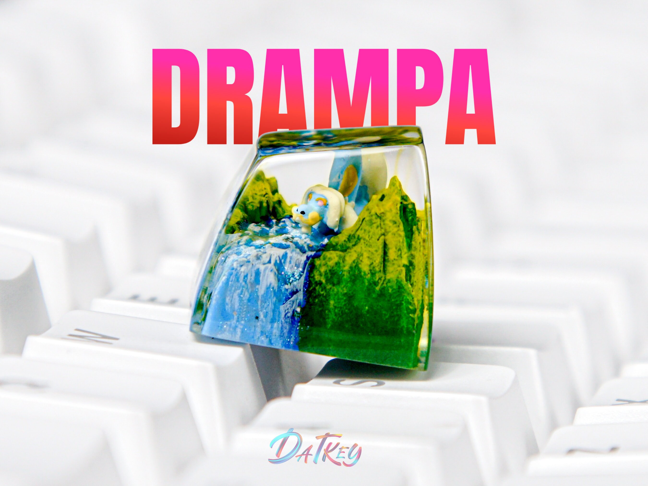 Drampa Keycap, Pokemon Keycap, Artisan Keycap, Keycap For Cherry MX Switches Mechanical Keyboard, Gift for Him