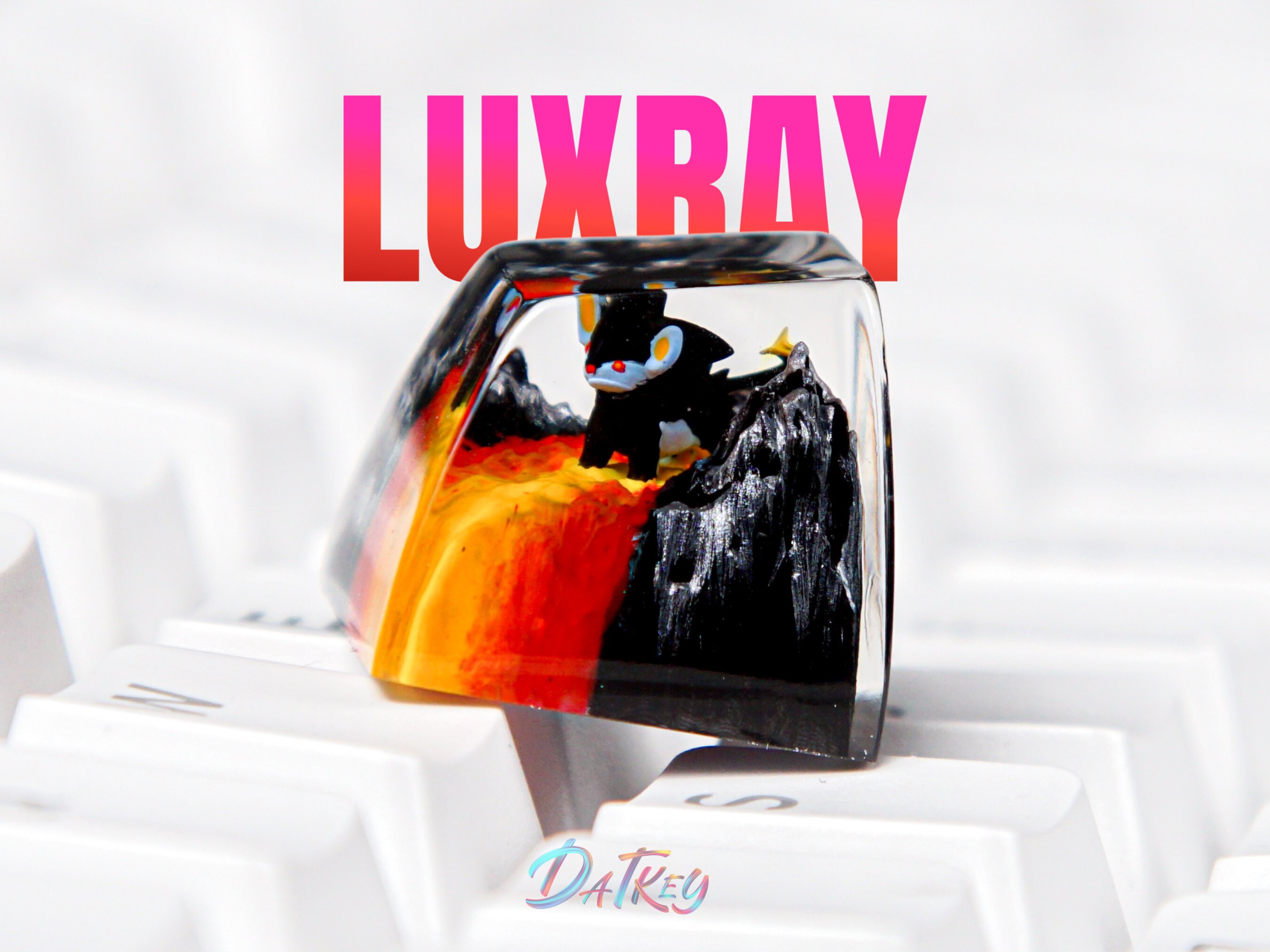 Luxray Keycap, Pokemon Keycap, Artisan Keycap, Keycap For Cherry MX Switches Mechanical Keyboard, Gift for Him