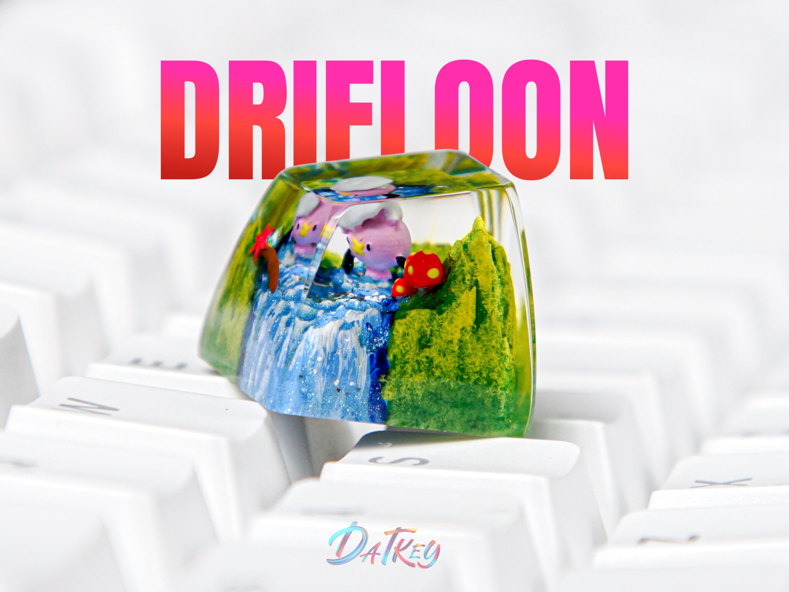 Drifloon Keycap, Pokemon Keycap, Artisan Keycap, Keycap For Cherry MX Switches Mechanical Keyboard, Gift for Him