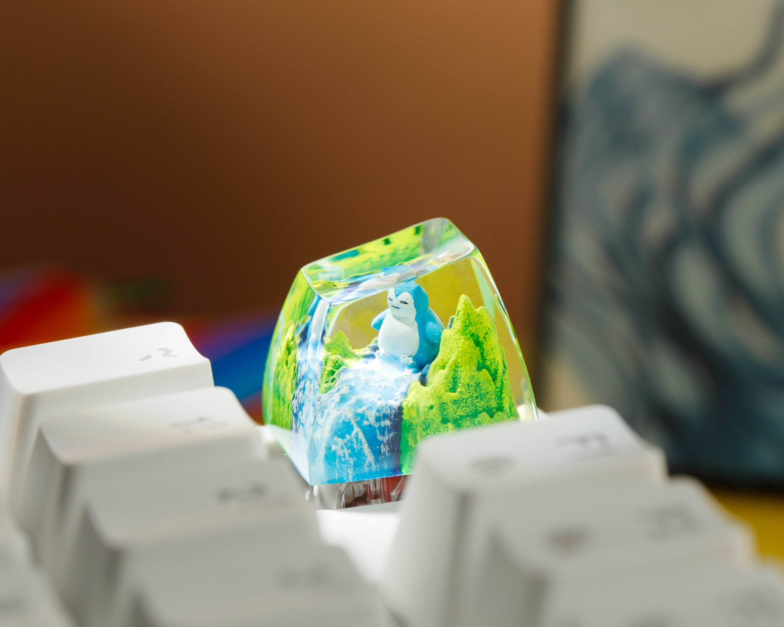 Snorlax Keycap, Snorlax Pokemon, Pokemon Keycap, Artisan Keycap, Keycap for Cherry MX Keyboard, Gift for Him