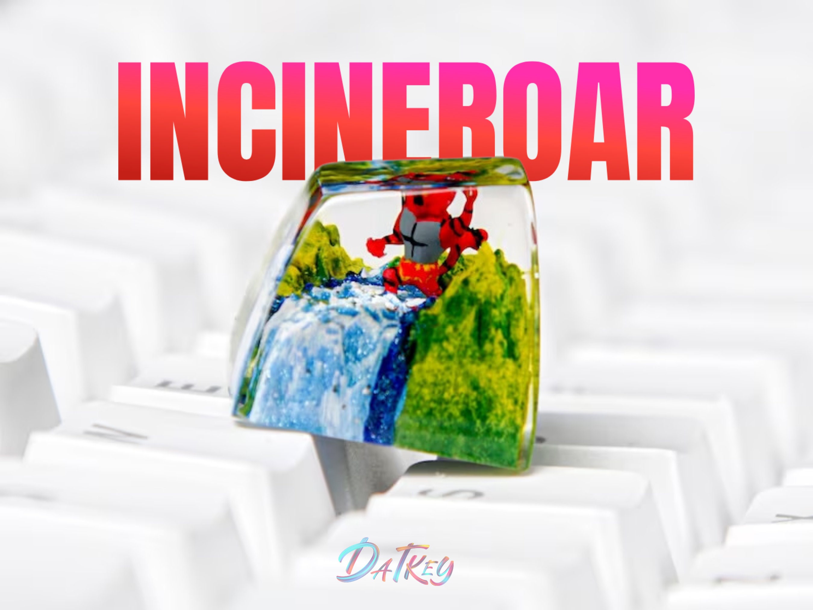 Incineroar Keycap, Pokemon Keycap, Artisan Keycap, Esc Keycap, Keycap for MX Cherry Switches Keyboard, Handmade Gift
