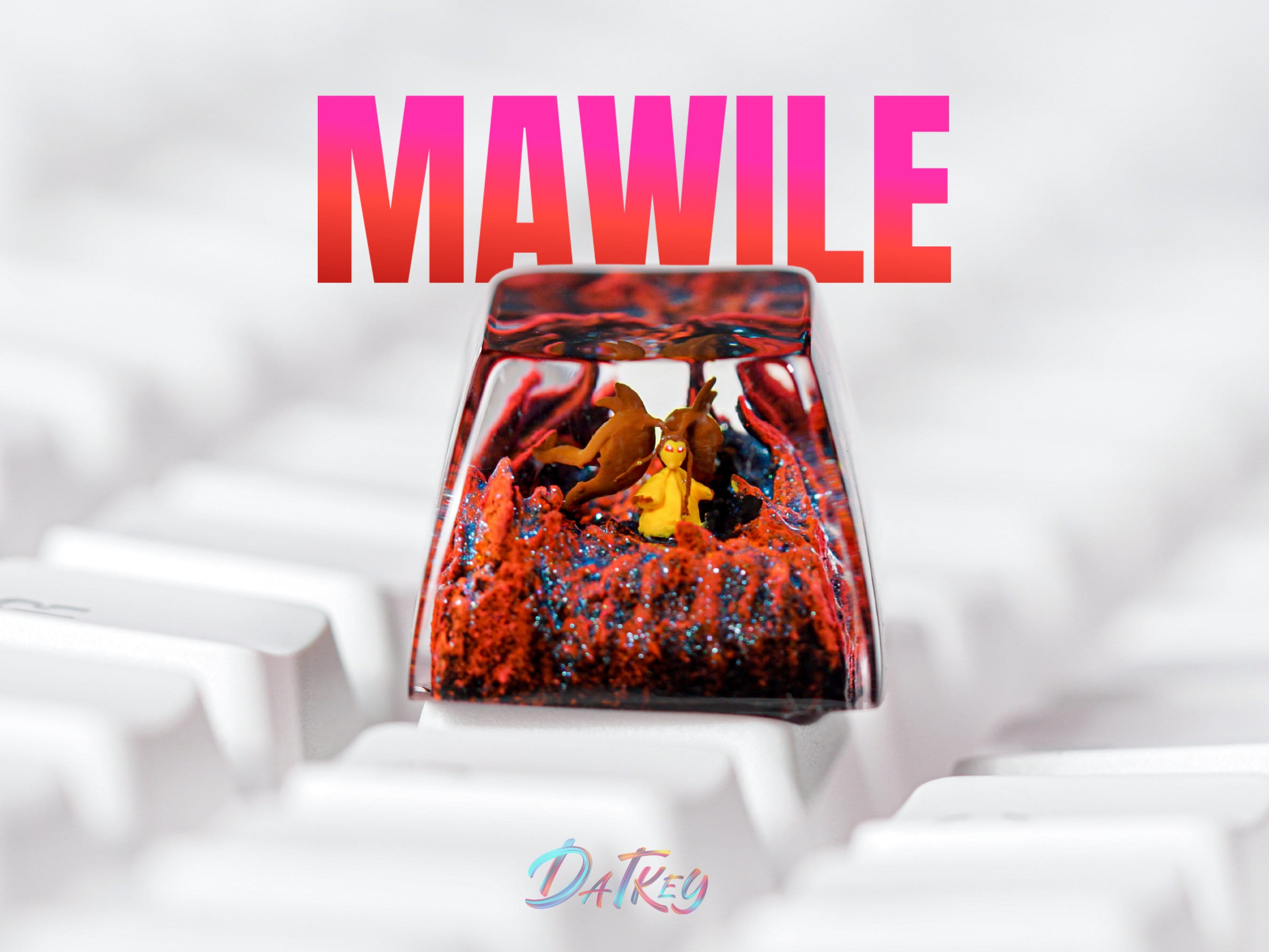 Mawile Keycap, Pokemon Keycap, Artisan Keycap, Esc Keycap, Keycap for MX Cherry Switches Keyboard, Handmade Gift