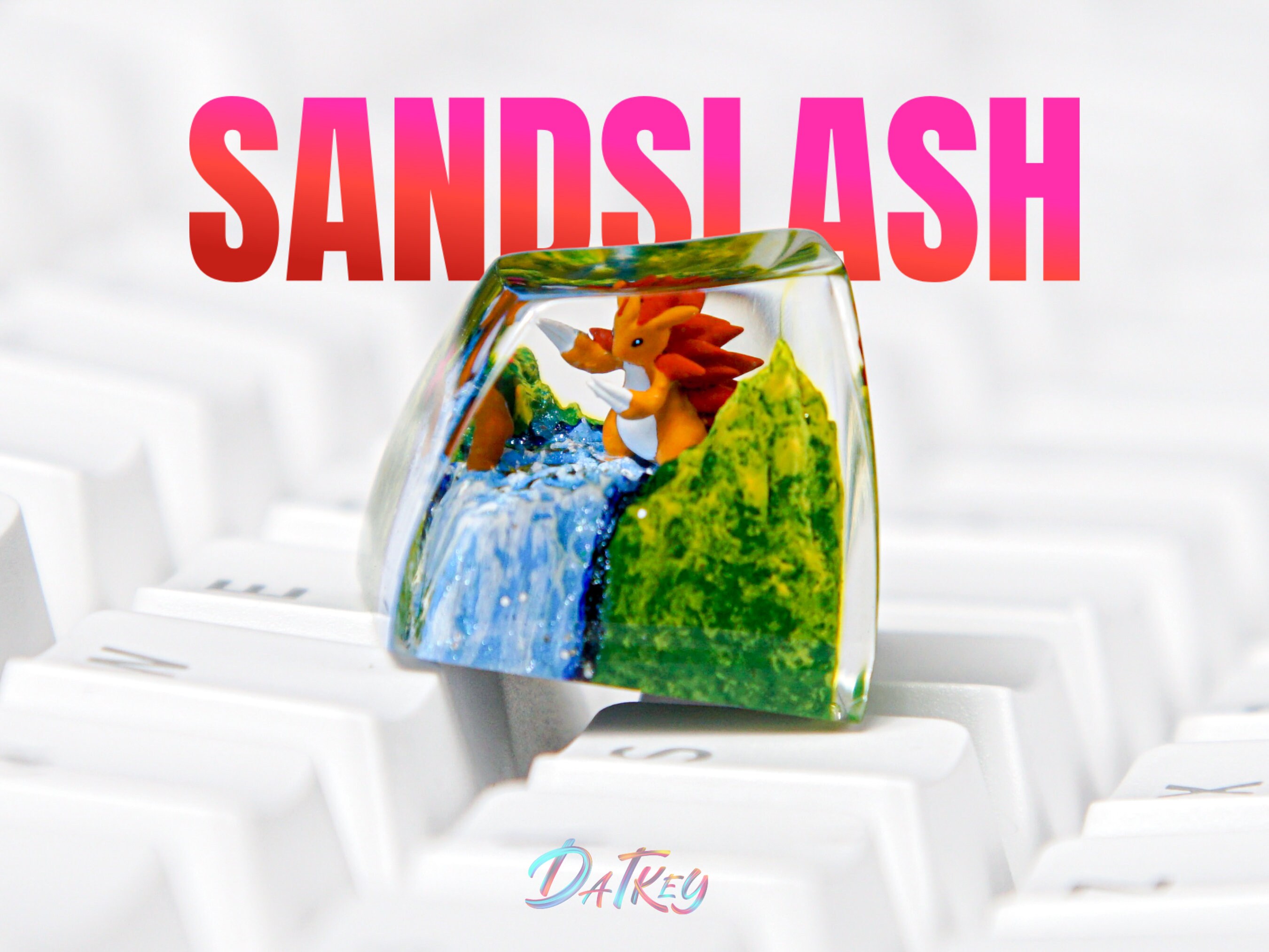 Sandslash Keycap, Pokemon Keycap, Artisan Keycap, Keycap For Cherry MX Switches Mechanical Keyboard, Gift for Him