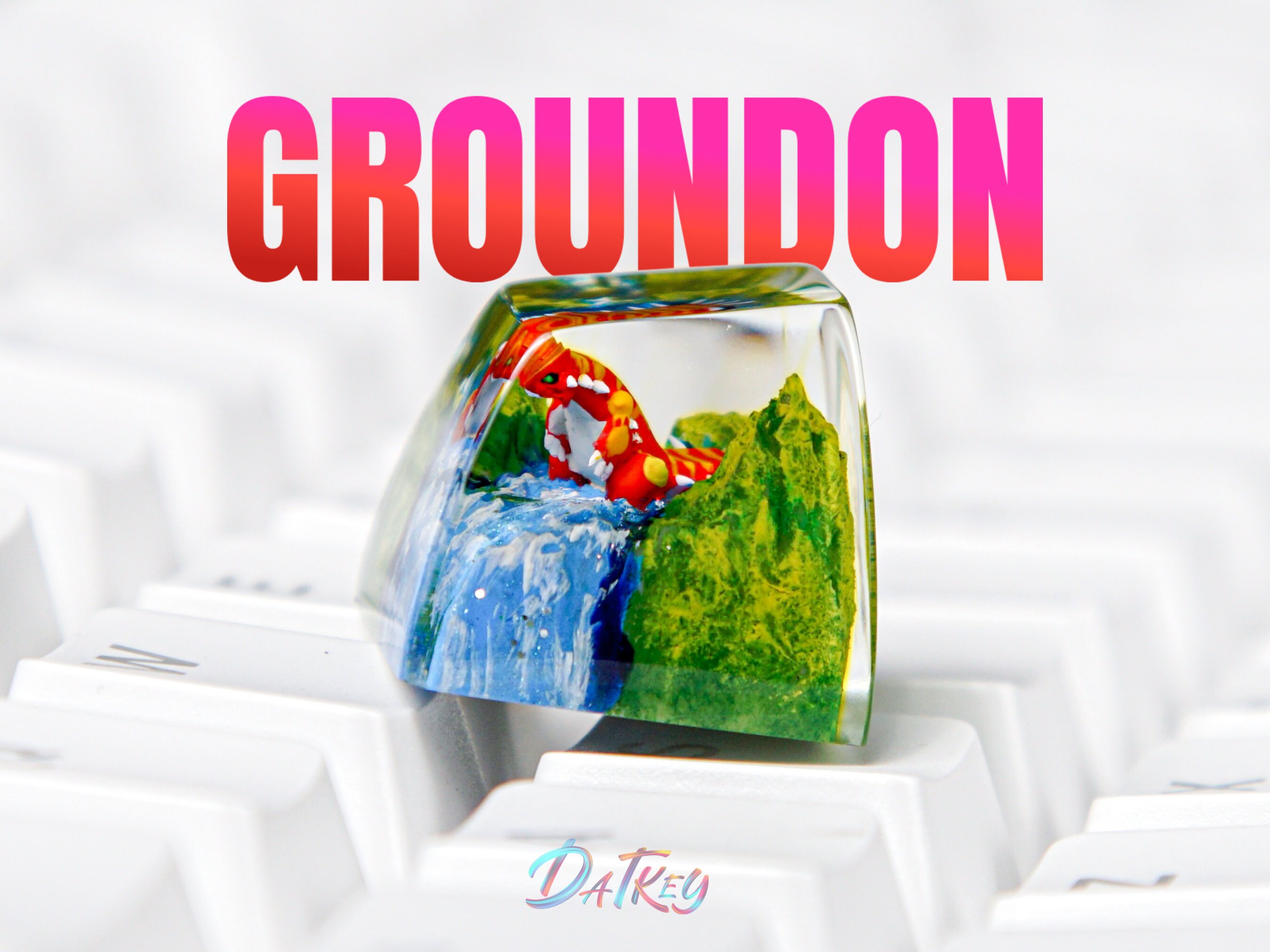 Groundon Keycap, Pokemon Keycap, Artisan Keycap, Keycap For Cherry MX Switches Mechanical Keyboard, Gift for Him