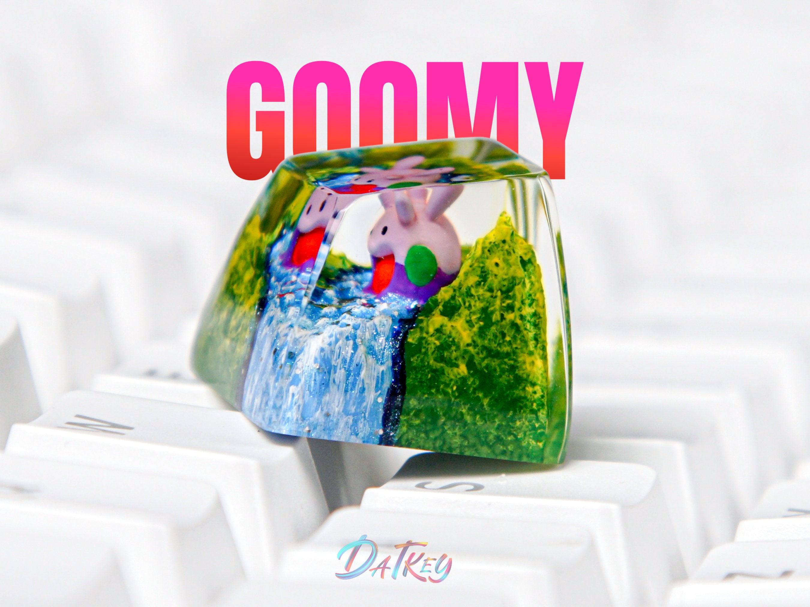Goomy Keycap, Pokemon Keycap, Artisan Keycap, Keycap For Cherry MX Switches Mechanical Keyboard, Gift for Him