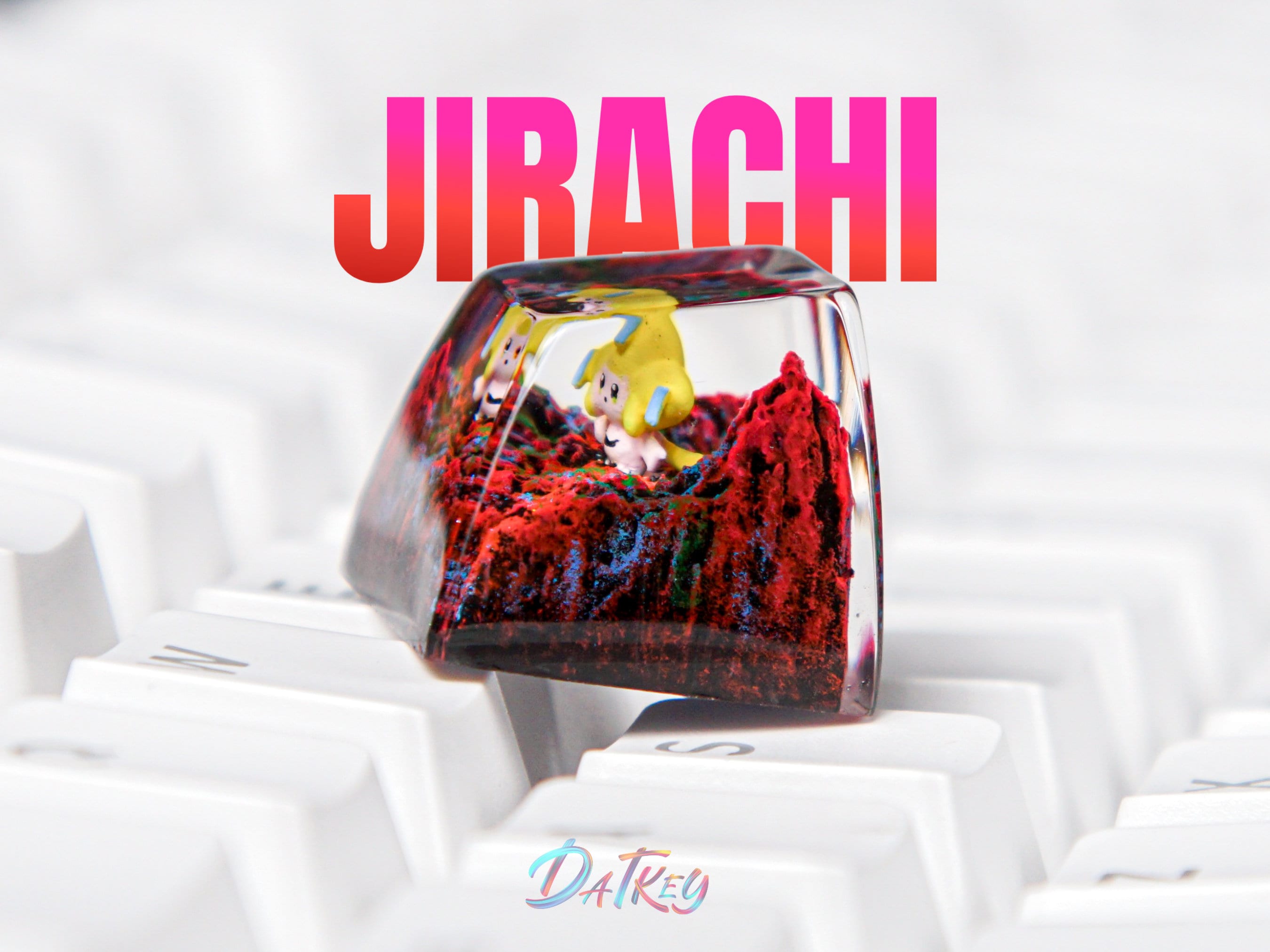 Jirachi Keycap, Pokemon Keycap, Artisan Keycap, Keycap For Cherry MX Switches Mechanical Keyboard, Gift for Him