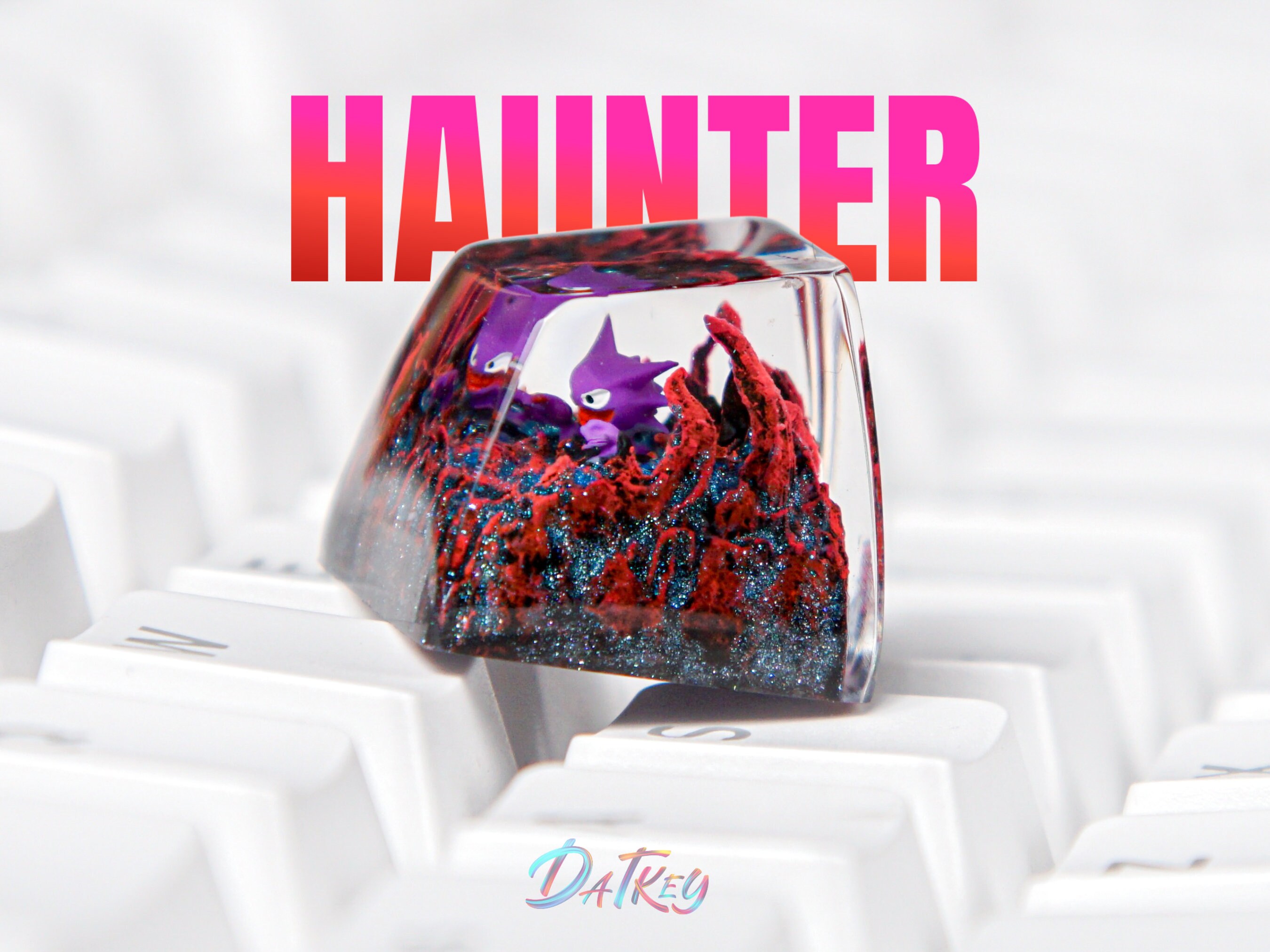 Haunter Keycap, Pokemon Keycap, Artisan Keycap, Keycap For Cherry MX Switches Mechanical Keyboard, Gift for Him