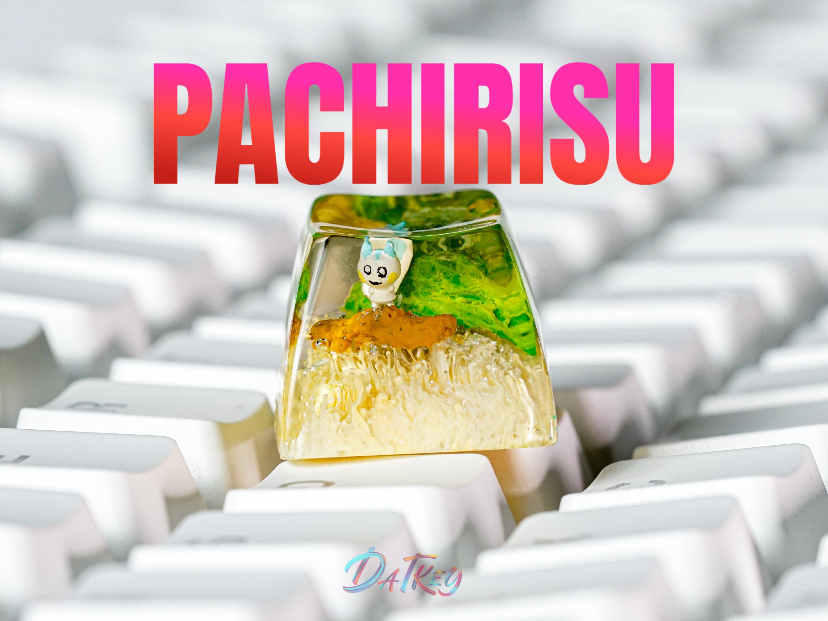 Pachirisu Keycap, Pokemon Keycap, Artisan Keycap, Esc Keycap, Keycap for MX Cherry Switches Keyboard, Handmade Gift