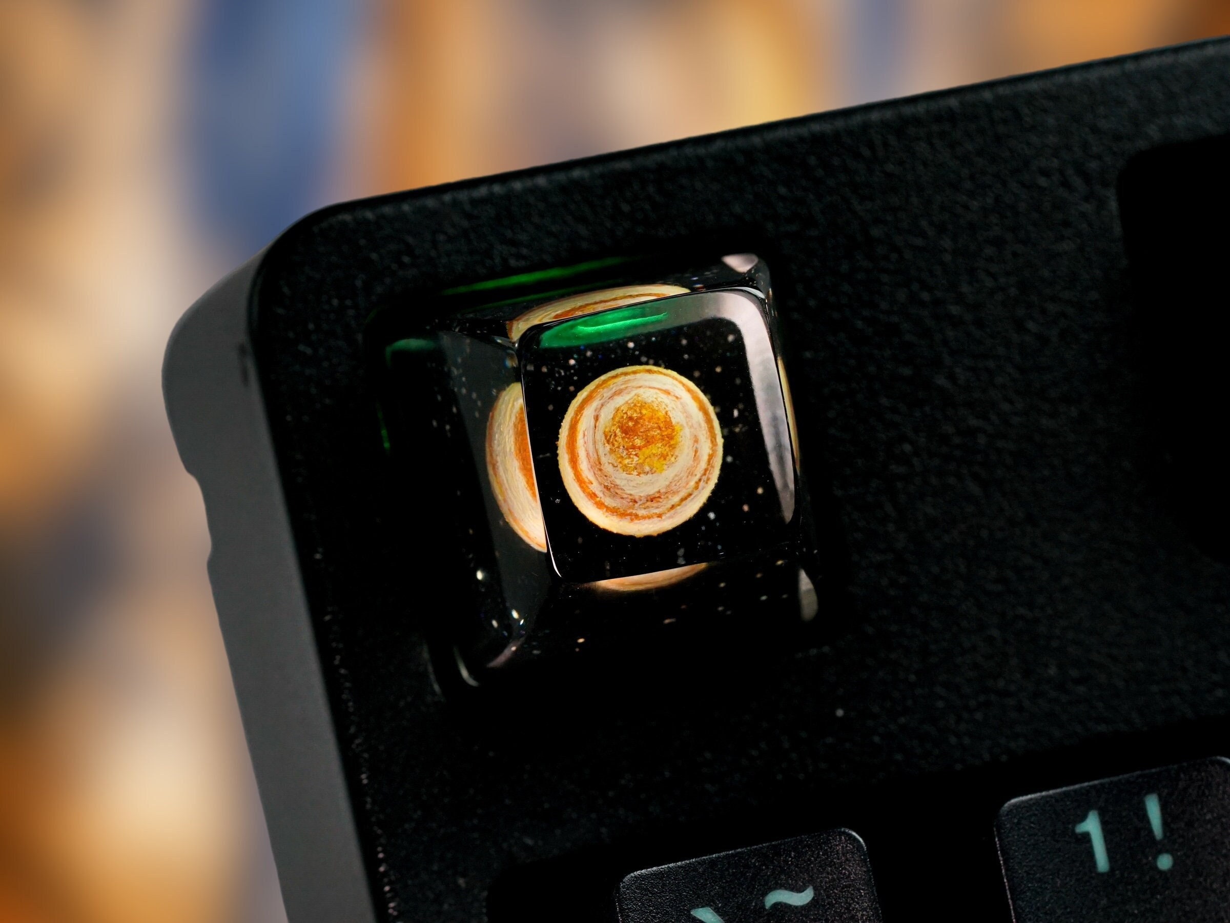 Jupiter Keycap, Planet Keycap, Artisan Keycap, Solar System Keycap, Universe Keycap, Keycap for  MX Cherry Keyboard, Handmade Gift