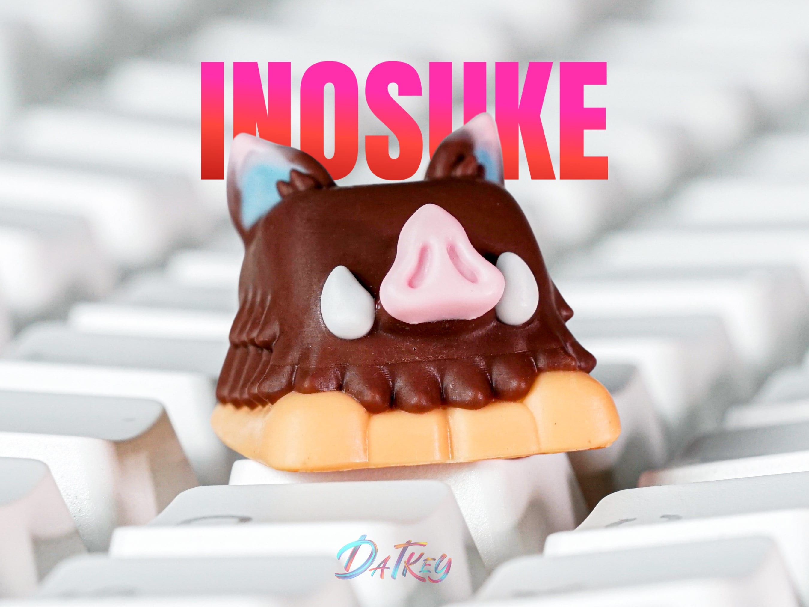 Ino.su.ke Keycap, De.mon Slay.er Keycap, Anime Keycap, Keycap for MX Cherry Switches Mechanical Keyboard, Handmade Anime Gift