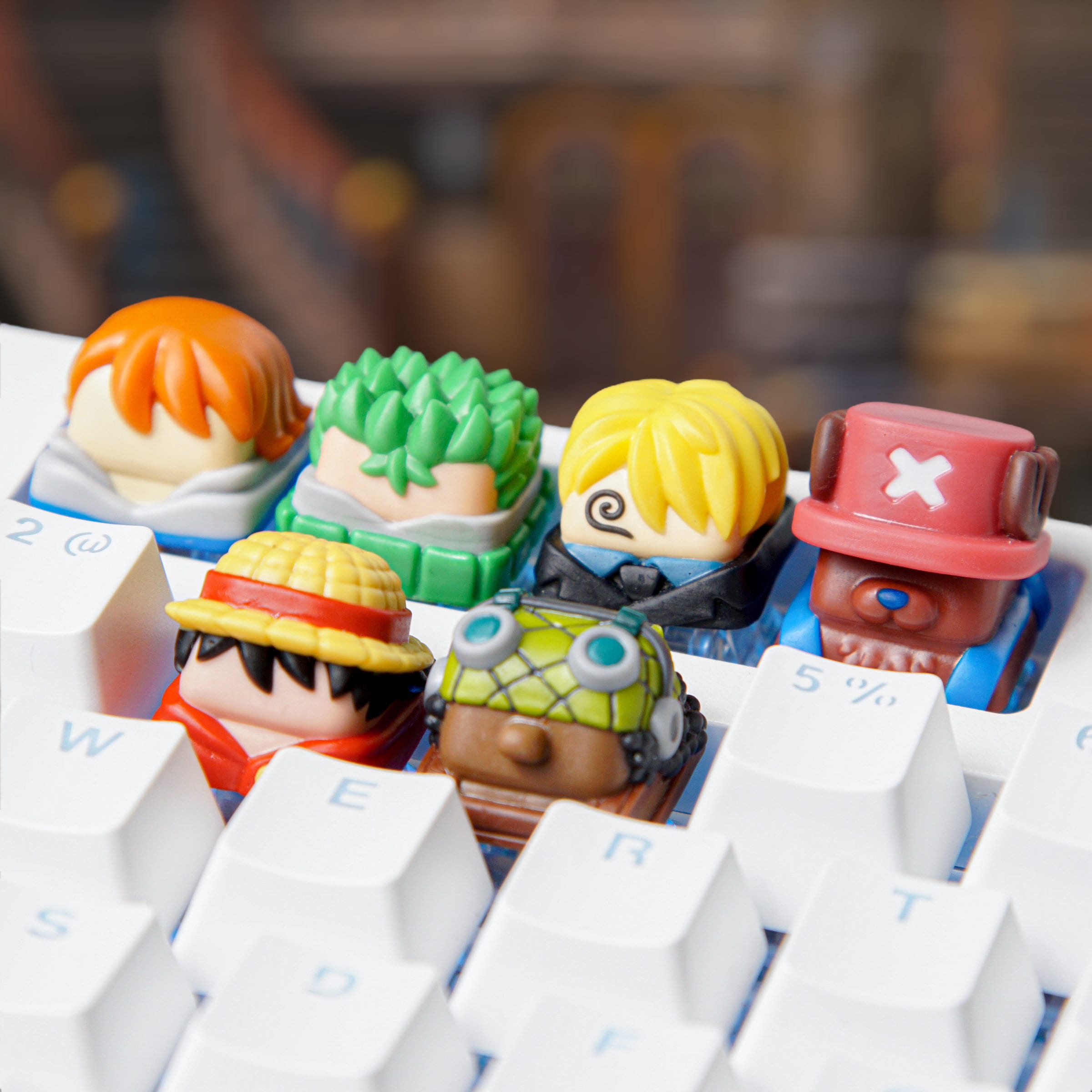 S-traw.Hat Pi.rates Keycap, One-Pie.ce Keycap, Anime Keycap, Keycap for MX Cherry Switches Mechanical Keyboard, Handmade Anime Gift