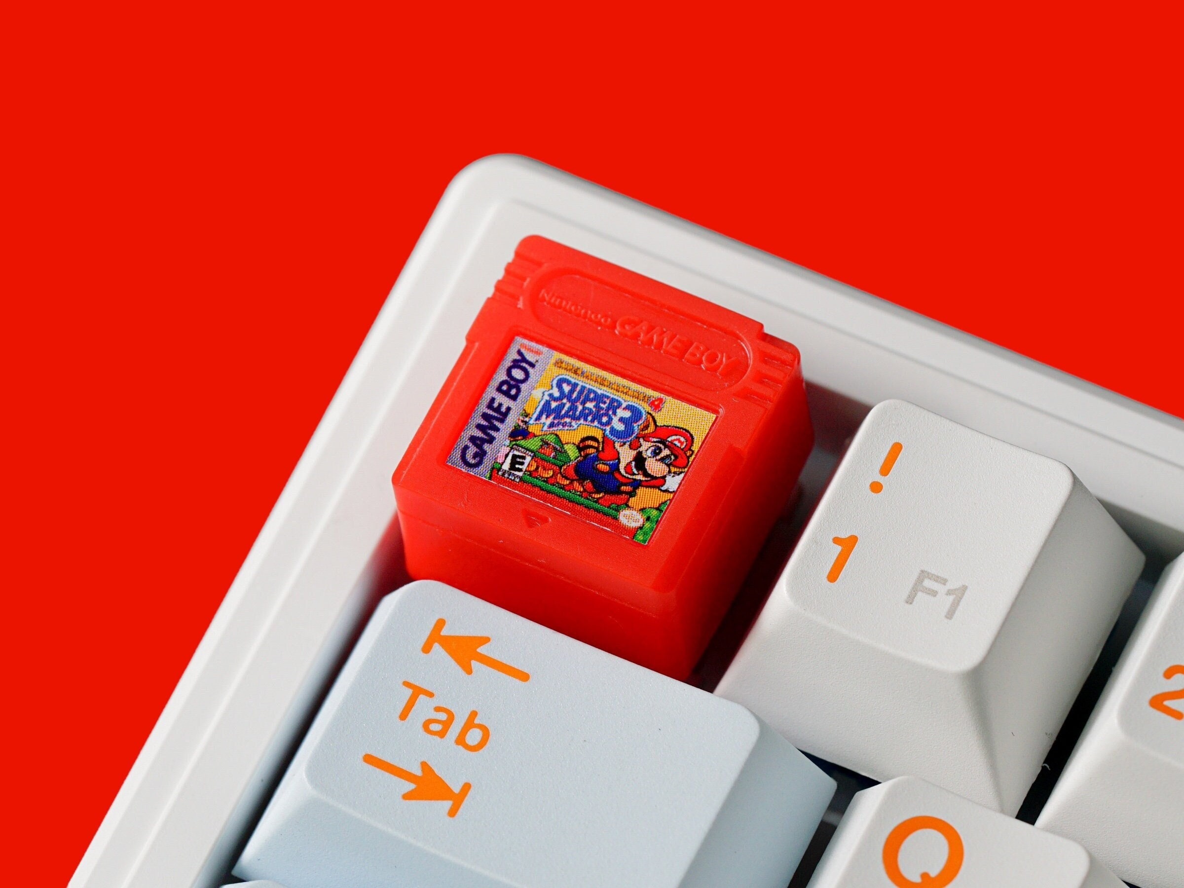 Gameboy Keycap, Super Mario Gameboy Keycap, Gaming Keycap, Keycap For Cherry MX Switches Mechanical Keyboard, Gift for Him