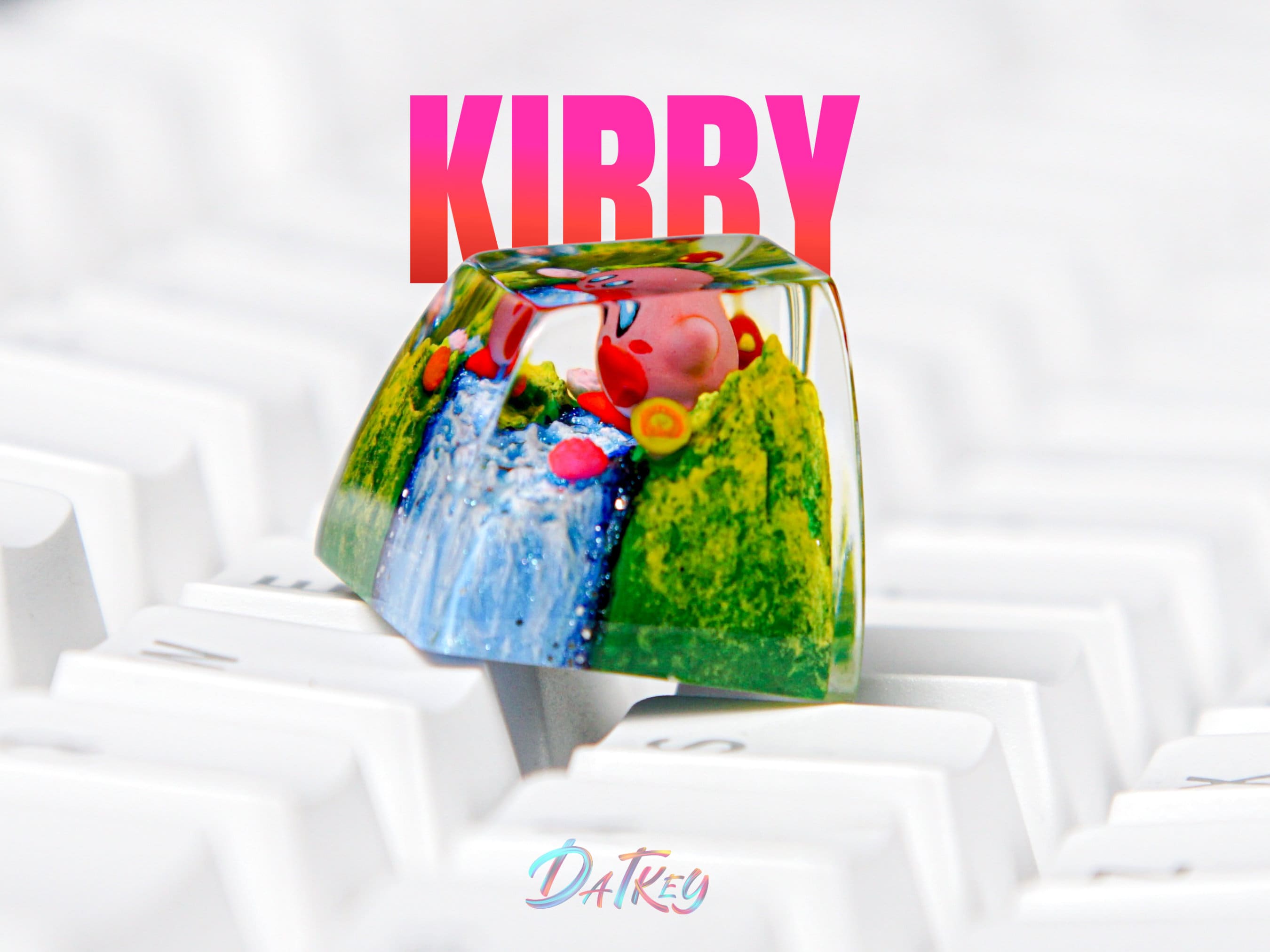 Kirby Keycap, Gaming Keycap, Artisan Keycap, Resin Keycap, Keycap for Cherry MX Switches Mechanical Keyboard, Gift for him