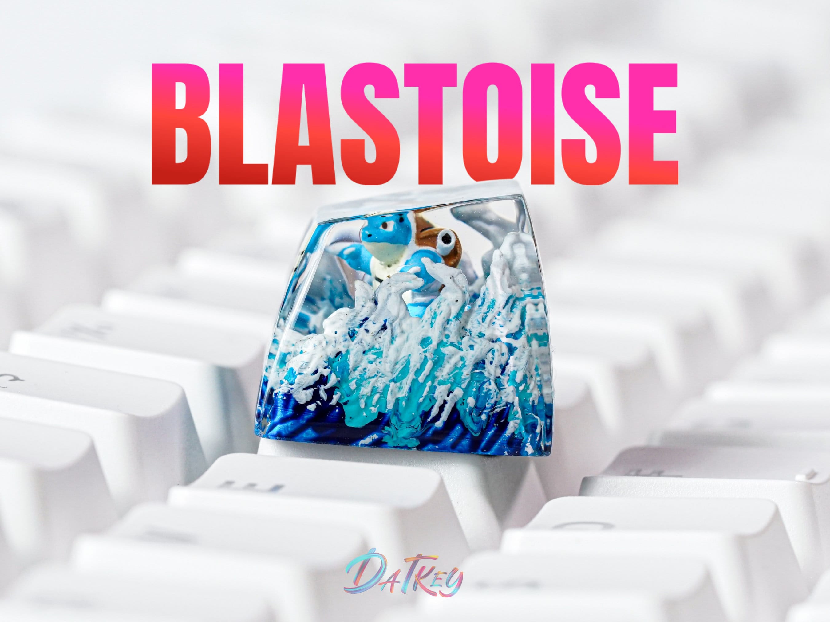 Blastoise Keycap, Pokemon Keycap, Artisan Keycap, Keycap for Cherry MX Switches Keyboard, Handmade Gift