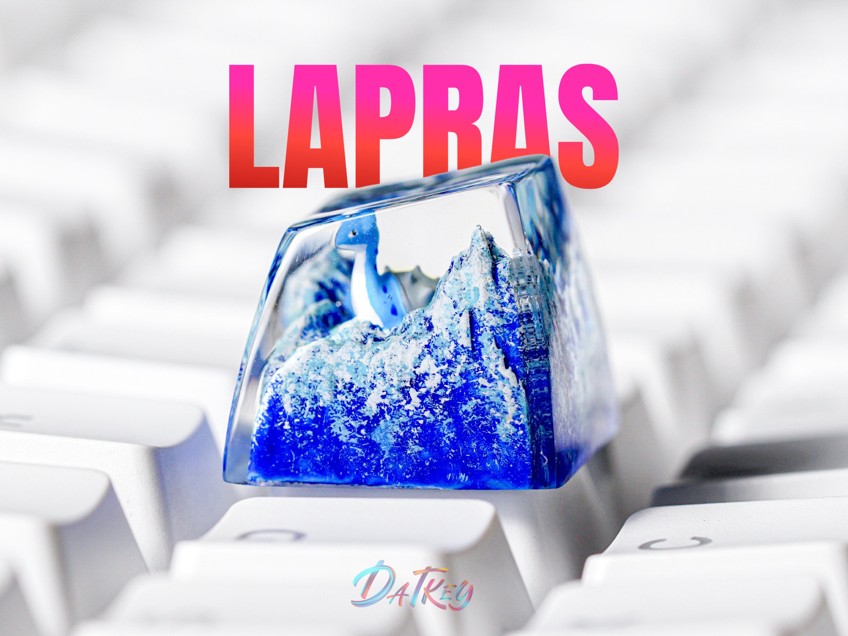 Lapras Keycap, Pokemon Keycap, Artisan Keycap, Esc Keycap, Keycap for MX Cherry Switches Keyboard, Handmade Gift