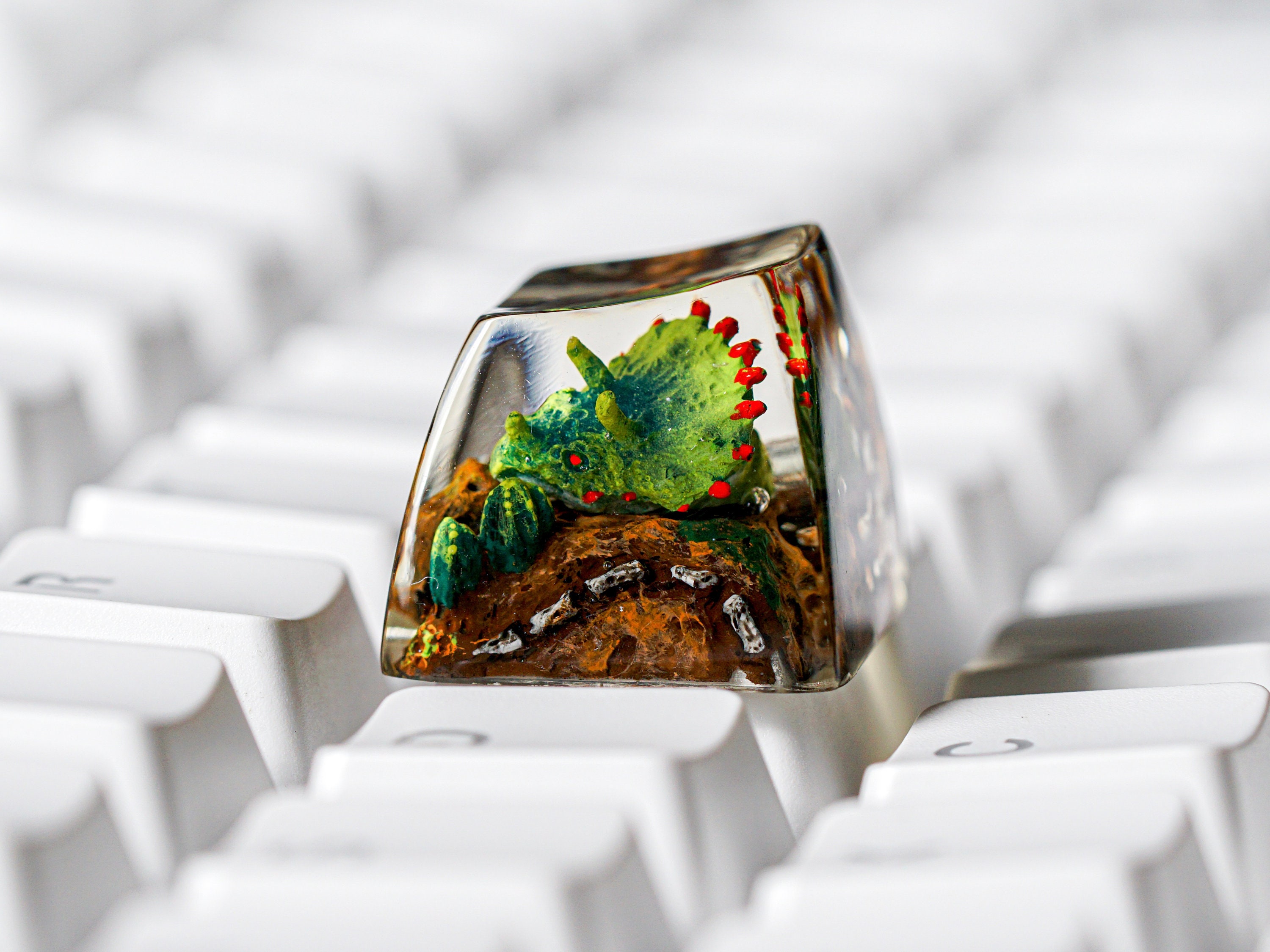 Brachiosaurus Keycap, SA Profile Keycap, Keycap for MX Cherry Switches Mechanical Keyboard, Handmade Gift