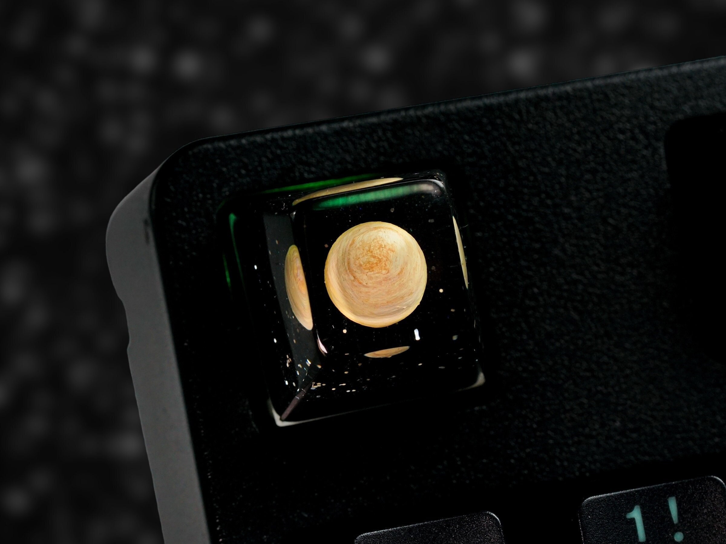 Saturn Keycap, Planet Keycap, Artisan Keycap, Solar System Keycap, Universe Keycap, Keycap for  MX Cherry Keyboard, Handmade Gift