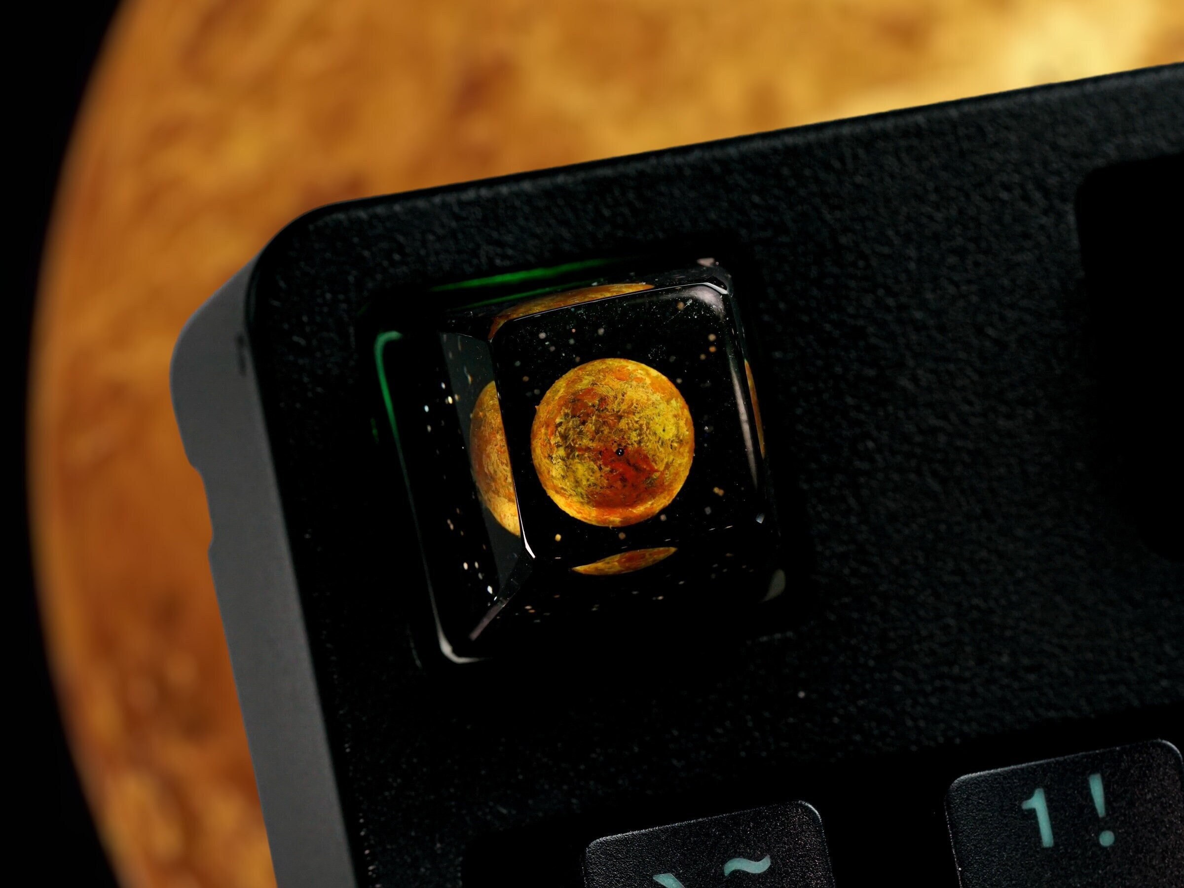 Venus Keycap, Planet Keycap, Artisan Keycap, Galaxy Keycap, Solar System, Universe Keycap, Keycap for MX Cherry Keyboard, Handmade Gift