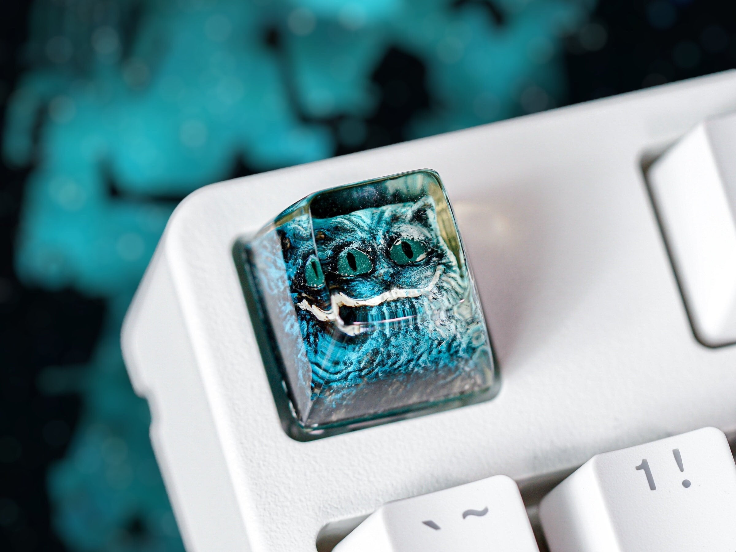 Cat Face Keycap, Cat Keycap, Keycap For Cherry MX Switches Mechanical Keyboard, Gift for Cat Lover