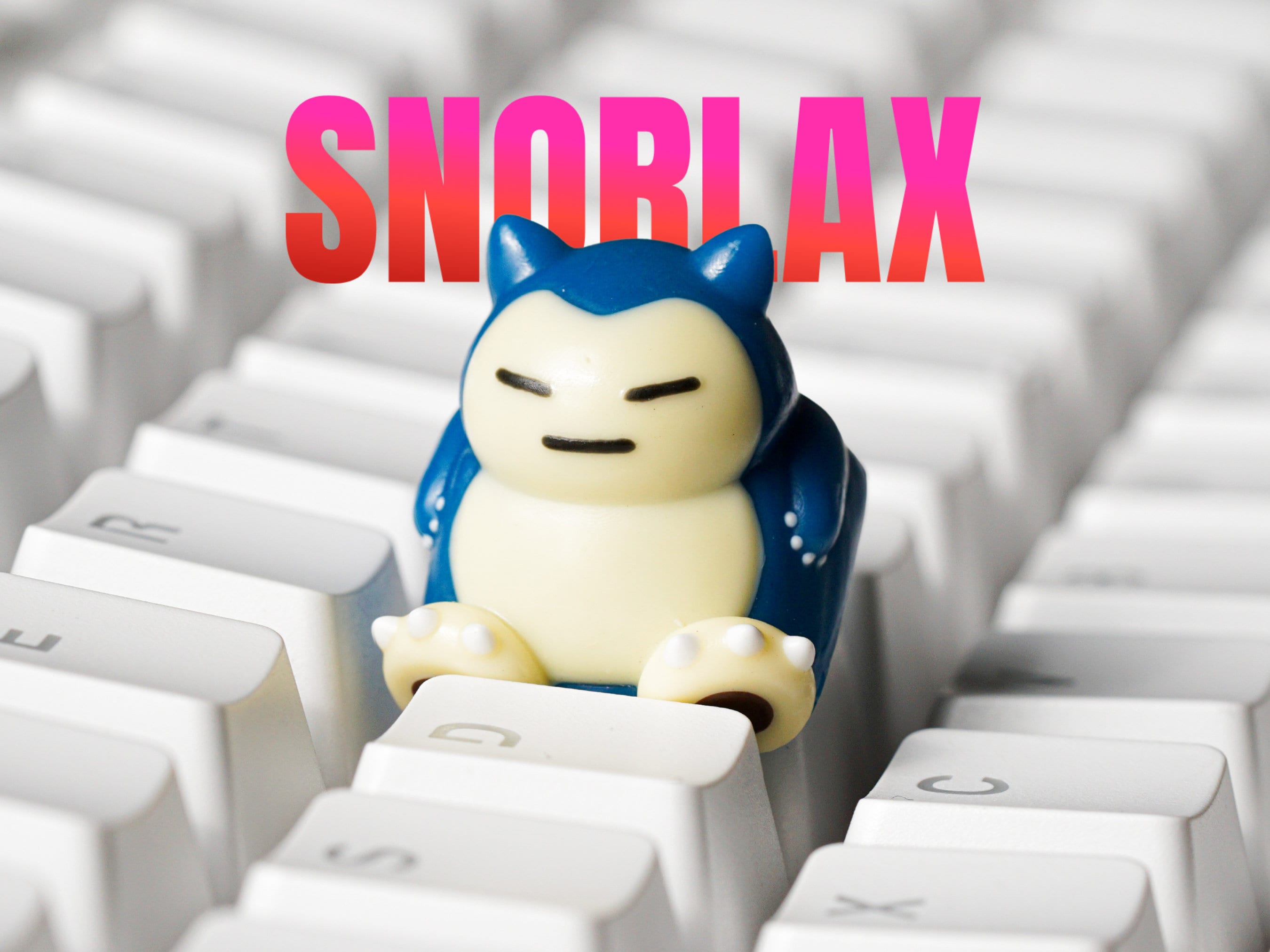 Snorlax Keycap, 3D Snorlax Keycap, Pokemon Keycap, Artisan Keycap, Keycap for Cherry MX Keyboard, Gift for Him