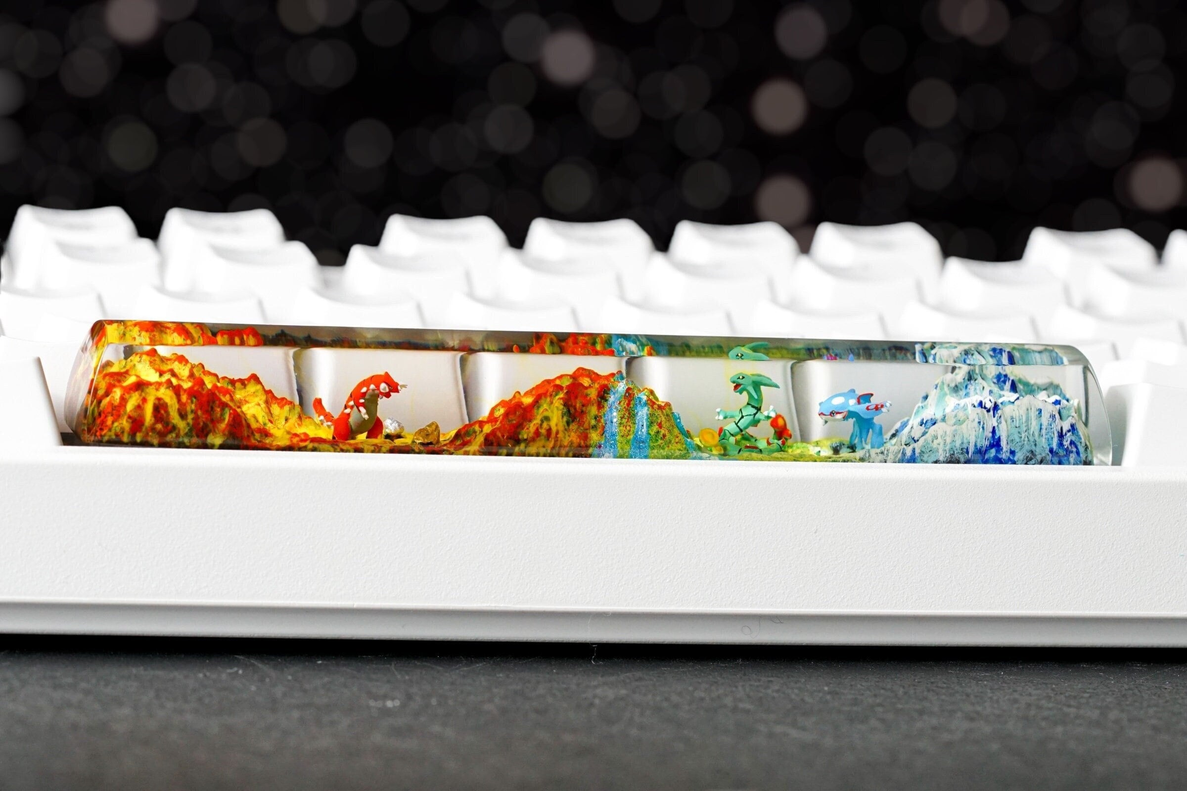 Custom Pokemon Spacebar, Pokemon Keycap, Artisan Keycap, Custom Keycap, Keycap for MX Cherry Switches Mechanical Keyboard, Handmade Gift