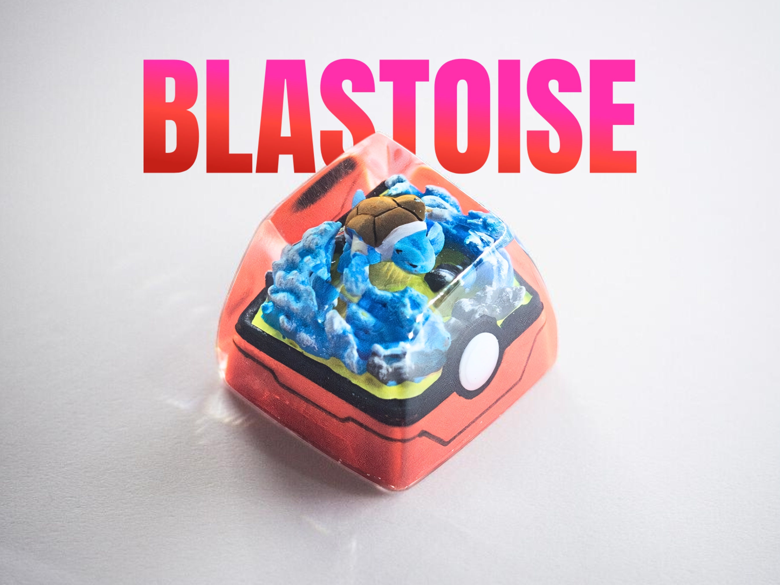 Blastoise Keycap, Pokemon Keycap, Keycap Set, Esc Keycap, Keycap for MX Cherry Switches Mechanical Keyboard, Handmade Gift